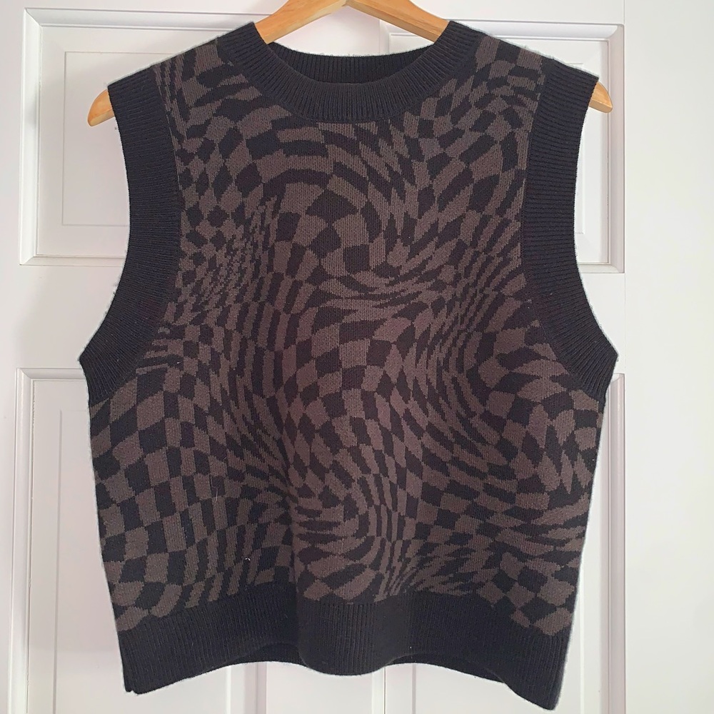 Checkered vest